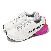 Merrell 越野跑鞋 Agility Peak 5 男鞋 白 紫 橘 回彈 抓地 越野 運動鞋 ML068233