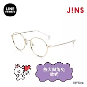 JINS|LINE FRIENDS系列眼鏡-熊大與兔兔款式(UMF-24S-036) 金色