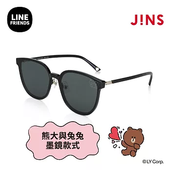 JINS｜LINE FRIENDS系列墨鏡-熊大與兔兔款式(URF-24S-042) 黑色