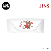 JINS|LINE FRIENDS系列磁吸鏡盒鏡布組-熊大與兔兔款