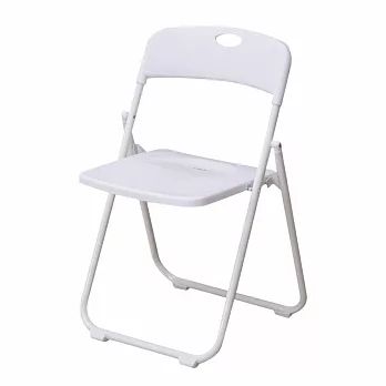 【好氣氛家居】簡約繽紛多功能折疊椅/會議椅(三色可選) 白色