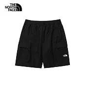 The North Face M CASUAL CARGO SHORT 防潑水 男短褲-黑-NF0A87UZJK3 2XL 黑色