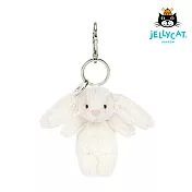 英國 JELLYCAT 鑰匙圈/吊飾 Bashful Cream Bunny Bag Charm 典雅白兔