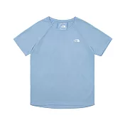The North Face W REAXION S/S TEE 2.0 - AP 女短袖上衣-藍-NF0A8825QEO XL 藍色