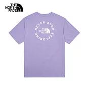 The North Face M ELBIO GRAPHIC SS TEE - AP 男短袖上衣-紫-NF0A88GCPJO M 紫色
