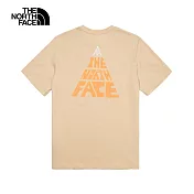 The North Face M CLIMB MOUNTAIN SS TEE - AP 男短袖上衣-卡其-NF0A88GU3X4 L 卡其