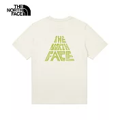 The North Face M CLIMB MOUNTAIN SS TEE - AP 男短袖上衣-米白-NF0A88GUQLI S 白色