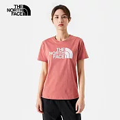 The North Face W FOUNDATION LOGO S/S TEE - AP 女短袖上衣-粉紅-NF0A89QUNXQ XL 粉紅色