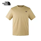 The North Face M FOUNDATION SS TEE - AP 男短袖上衣-卡其-NF0A89QVLK5 M 卡其