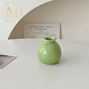 【Floral M】Ins風開心果綠陶瓷迷你小花瓶