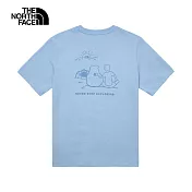 The North Face U MFO CAMPING GRAPHIC S/S TEE - AP 男女短袖上衣-藍-NF0A8AUVQEO L 藍色