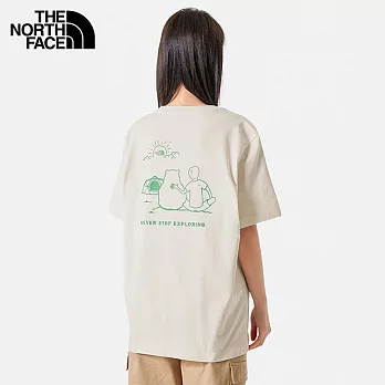 The North Face U MFO CAMPING GRAPHIC S/S TEE - AP 男女短袖上衣-米白-NF0A8AUVQLI 3XL 白色