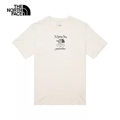 The North Face U MFO TYPESETTING LOGO S/S TEE ─ AP 男女短袖上衣─米白─NF0A8AUWQLI L 白色