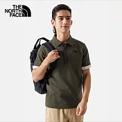 The North Face M MFO S/S COTTON POLO - AP 男女短袖POLO-綠-NF0A8AV321L 3XL 綠色