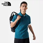 The North Face M MFO S/S COTTON POLO - AP 男女短袖POLO-藍-NF0A8AV3O0X M 藍色