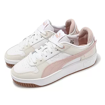 Puma 休閒鞋 Carina Street VTG 女鞋 白 粉 皮革 厚底 增高 運動鞋 39233805