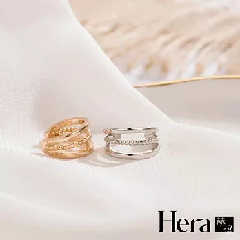 【Hera 赫拉】復古幾何簡約無耳洞耳骨夾-2色 金色