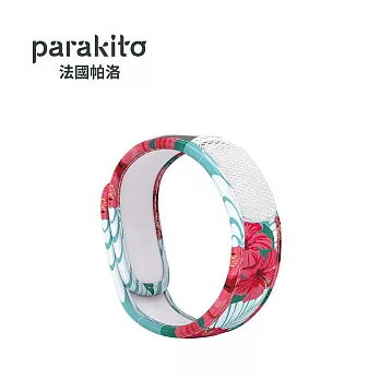 Parakito 法國 帕洛 天然精油防蚊手環 花色款 - 多款可選 - 時髦大紅花