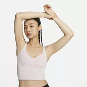 NIKE AS W NK DF ALATE BRA TANK 女運動內衣-粉-FN0544104 XL 粉紅色