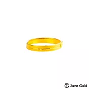 JoveGold漾金飾 平靜黃金戒指
