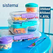 【sistema】紐西蘭製進口TOGO系列野餐保鮮盒-3入組(350ml/820ml/1.65L)(原廠總代理)