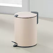 《KELA》Mats腳踏式垃圾桶(象牙白3L) | 回收桶 廚餘桶 踩踏桶
