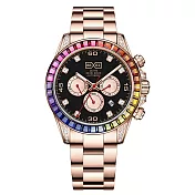 BEXEI 貝克斯 9150 彩虹騎士系列 迪通拿款 日期顯示 全自動機械錶 手錶 腕錶 9150 玫瑰金