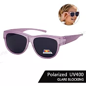 【SUNS】台灣製兒童休閒偏光太陽眼鏡 高規包覆式設計 可套鏡 防眩光/抗UV400 夢幻紫