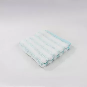 JOGAN日本成願毛巾 Airfeeling 朵朵雲系列 純棉小方巾  線條藍
