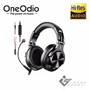 OneOdio A71M 商務電競有線監聽耳機 黑色