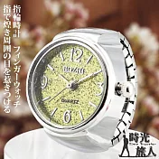 【時光旅人】馬卡龍繽紛色彩閃亮亮大數字造型錶戒指-指輪時計