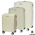 【LAMADA】20+24+28 尊爵流線系列行李箱/旅行箱組(奶油白) 其他 奶油白