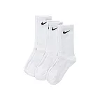 Nike 小腿襪 薄 襪子 配件 運動配件 兩組 SX7676-100 S 白色