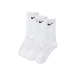 Nike 小腿襪 薄 襪子 配件 運動配件 兩組 SX7676─100 S 白色