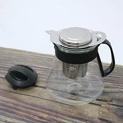 台玻耐熱玻璃咖啡壺─600mlX1+304不鏽鋼沖泡茶濾網組X1
