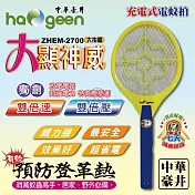 中華豪井大拍面大顯神威充電式電蚊拍 ZHEM-2700