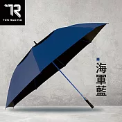 【TDN】全球最大自動直傘 挺力巨型無敵傘超大傘面商務傘(防風防曬晴雨傘迎賓傘高爾夫球傘A7648) 海軍藍