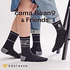 Cosi cama Beano & Friends 螺紋中長襪x3雙-黑克款(MIT台灣製襪子/正版授權) S(22~24cm)