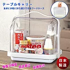 inomata 日本製 透明掀蓋攜帶式食品盒手提保鮮收納盒 麵包盒1入