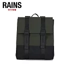 RAINS Trail MSN Bag W3 LOGO織帶防水雙扣環後背包(14310) Green