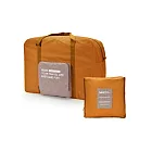 【WIDE VIEW】折疊式行李箱拉桿旅行袋(可套行李箱拉桿 折疊包 折疊旅行包 旅行收納 折疊收納 大容量包/HD-L612) 橘色