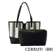 【Cerruti 1881】限量2折 義大利頂級拖特包手提包 全新專櫃展示品(深藍色 CEBA06443T)