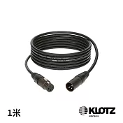 【KLOTZ】M1 專業麥克風線 1米 黑 公司貨