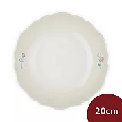 Le Creuset 南法花語系列 凡爾賽花園 不規則圓形深盤 盛菜盤 餐盤 20cm 蛋白霜