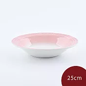 Le Creuset 東京款義大利麵盤 餐盤 深盤 圓盤 25cm 淡粉紅 無紙盒