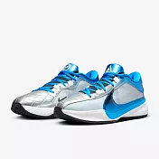 NIKE ZOOM FREAK 5 EP 男籃球鞋-藍銀-DX4996402 US10 藍色