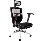 GXG 高背全網 電腦椅 (鋁腳/2D滑面金屬扶手) TW-81Z6 LUA6