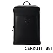 【Cerruti 1881】限量2折 義大利頂級小牛皮後背包 全新專櫃展示品(黑色 CEZA06409M)