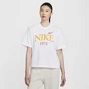 NIKE AS W NSW TEE CLASSICS BOXY 女短袖上衣-白-FQ6601101 M 白色