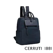 【Cerruti 1881】限量2折 義大利頂級後背包 全新專櫃展示品(深藍色 CEZA06436N)